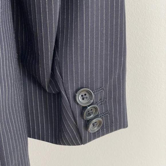 Z Zegna 100% Wool Striped Mens Dress Suit Size 48R - Picture 3 of 16